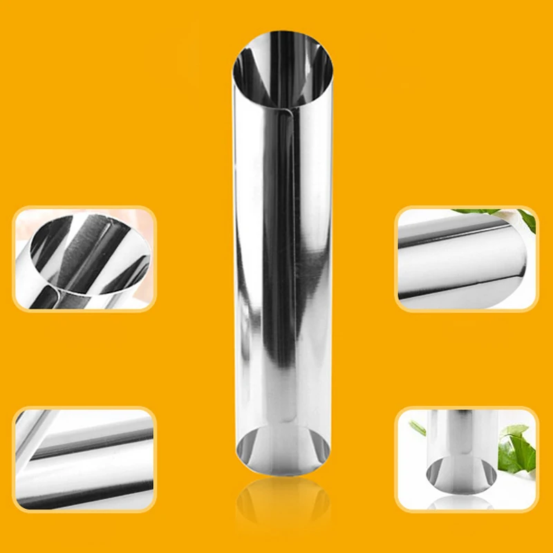 1/5pcs Baking Cones Stainless Steel Spiral Croissant Tubes Horn Bread Pastry Making Cake Mold Baking Kitchen Supplies