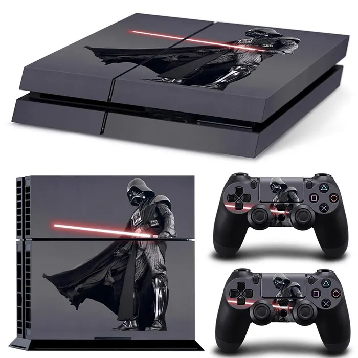 Disney Star Wars Darth Vader Sticker Cover Wrap Protector Skin For PlayStation 4 Console & 2PCS Controller Skin Decal For PS4 