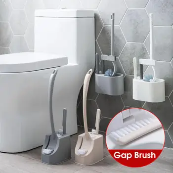 

Double Head Toilet Brush Set Bathroom Gap Cleaning Brush Household Long Handle Wash Toilet Brush