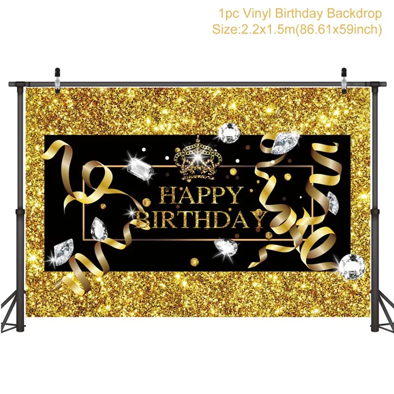HB Backdrop 30 40 50 день рождения украшения для взрослых с днем рождения шары 30 лет Свадьба юбилей день рождения Декор вечерние принадлежности - Цвет: HB Backdrop