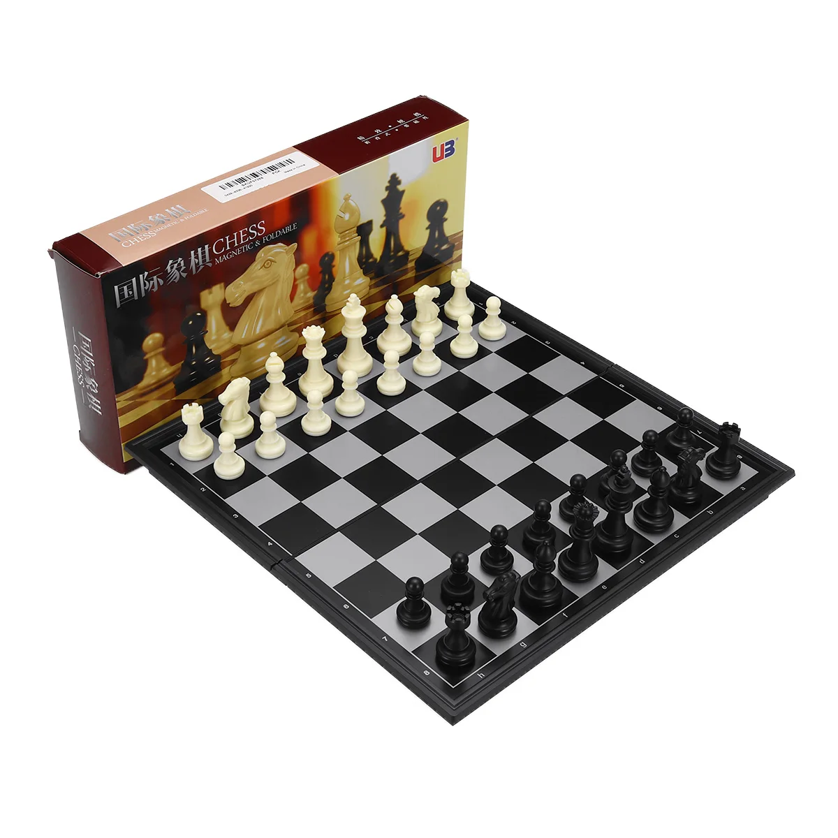Conjunto de tabuleiro de xadrez medieval conjunto