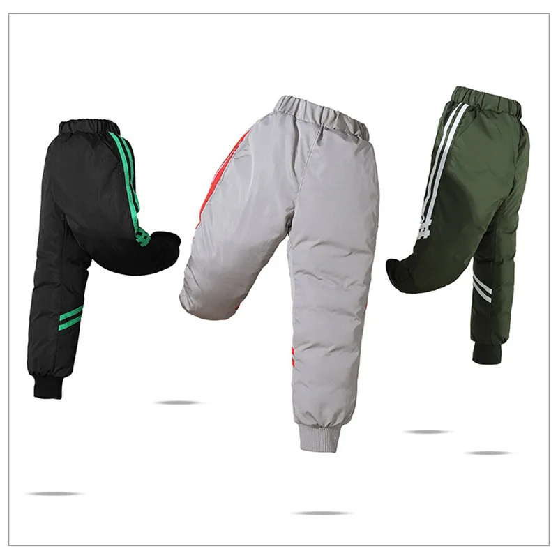 Winter 2019 Teens Girls Boys Down Pants Children High Quality Warm Down Pant Boys Trousers Kids Leggings Teenage Down Ski Pants (5)