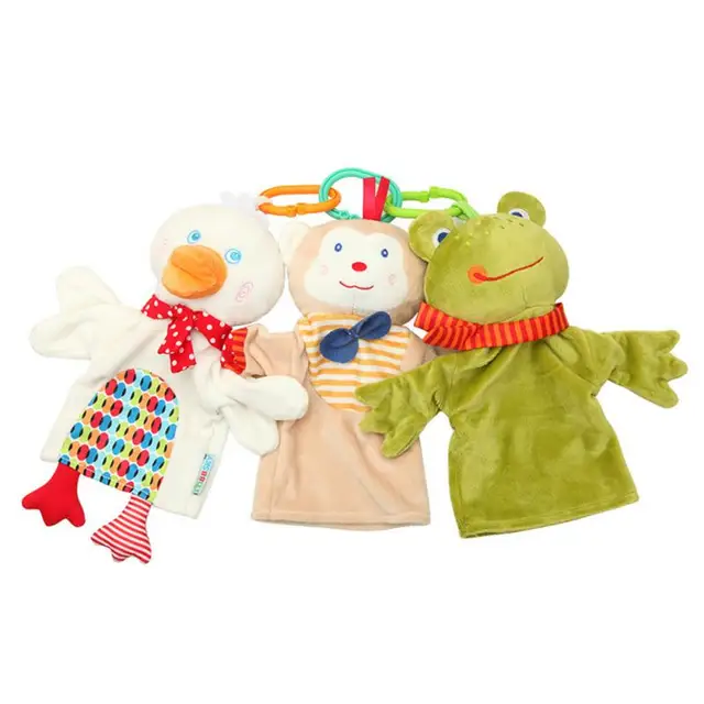 Cute Animal Hand Puppets Wildlife Hand Glove Puppets Soft Plush Kids Childrens Toy Gift Ot New Cute Vivid Animal Plush Doll Gift 3