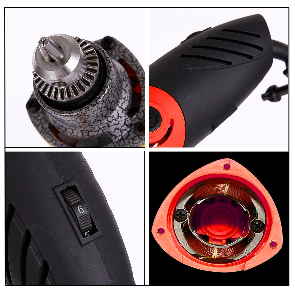 500W Engraver Electric Drill 110V/220V 35000RPM 6-speed Variable Speed Electric Grinder Grinding Machine Polishing Rotary Tool 4