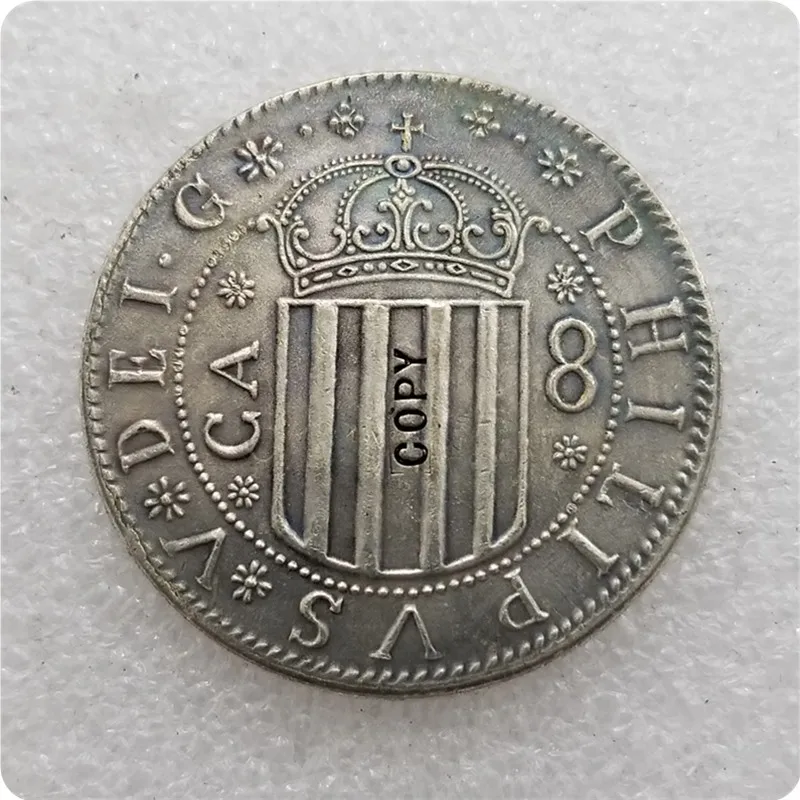 

1707 Kingdom of Aragon (Spanish states) 8 Reales - Felipe V Copy Coin