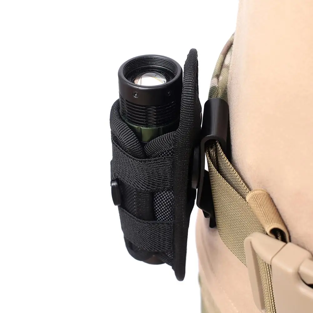 Cover Holster Flashlight-Holder Pouch Belt Hunting-Accessories Clip-Torch Outdoor 