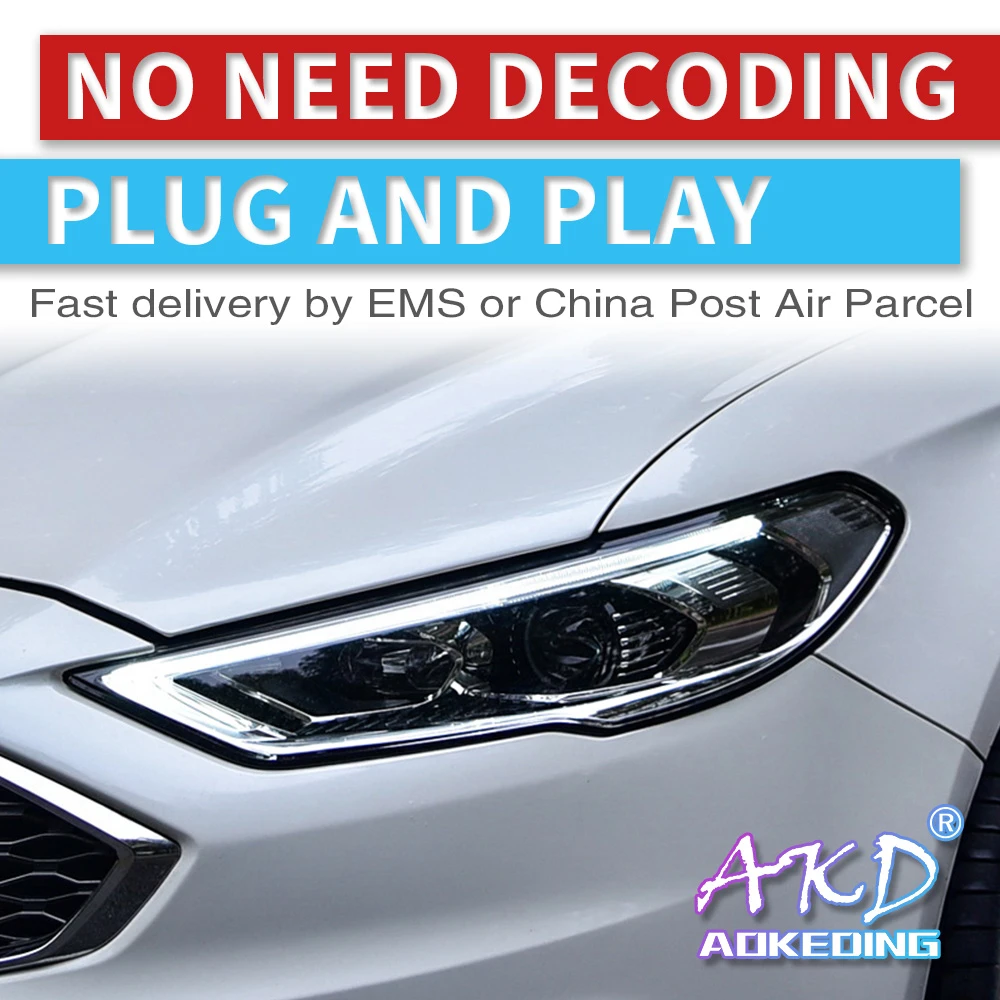 Akd Car Styling Headlight Led Hid 17 Led Fusion Headlights Head Lamp Case For Ford Mondeo Bi Xenon Mondeo Lens Low Beam Car Light Assembly Aliexpress