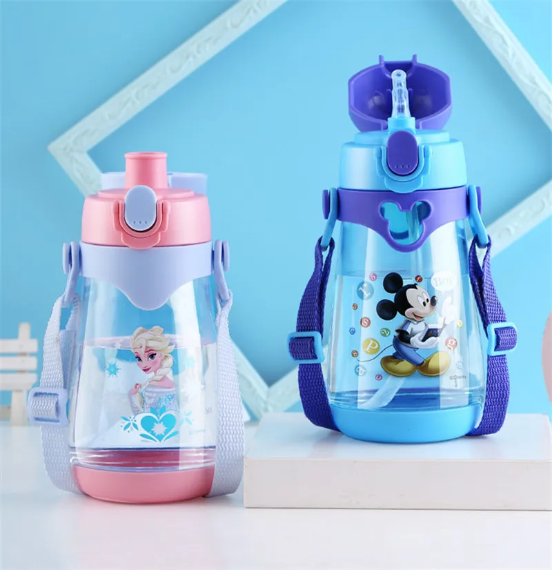 550 мл 680 мл disney Микки мультфильм детские чашки Тритан PP портативная детская соломенная чашка Мумия кормления детская бутылка для воды Детская кружка подарок