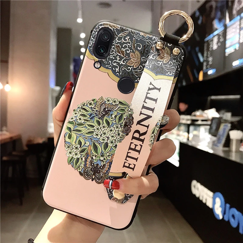 SoCouple ремешок чехол для телефона Redmi Note 6 5 5A 7 8 Pro 4X крышка для Xiaomi 9 8 5X 6X CC9 A3 Lite цветы в стиле «Ретро», держатель для мобильного телефона чехол