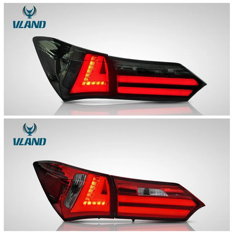 

VLAND factory for car tail light for COROLLA LED fashion taillight 2014 2015 2019 with turn signal+reverse light+DRL+brake light