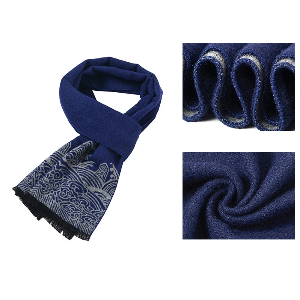 Moda clásica de invierno cálido Куэльо suave Чал bufanda на молнии Wrong extraction hombre пончо шарф человек