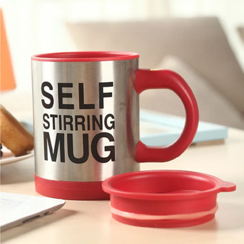 Electric Stirring Cup Electric Mixing Cup Electric Stirring Mug Self Stirring Mug Mixer Mini Electric Blender Portable Coffee Tea Cup Stainless Steel Automatic Lazy Mixing