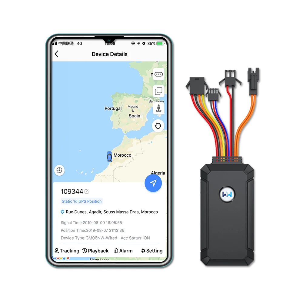 4G GPS Tracker SOS Emergency Call Smart Vehicle Tracking with WanWayTrack APP