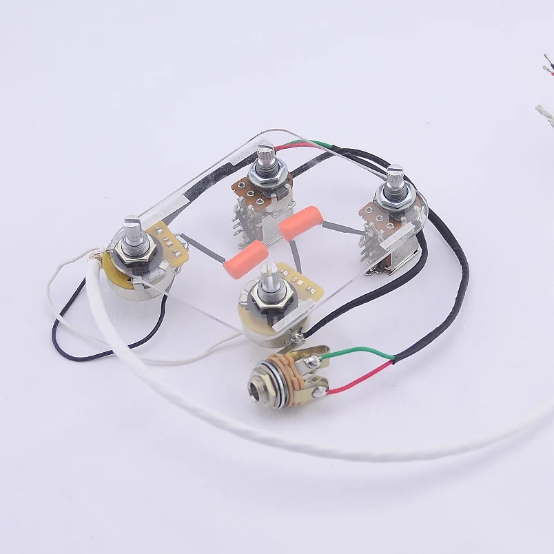 Загруженный Предварительно проводной электрогитара Push Pull предварительно смонтированный монтажный жгут Комплект(#0407