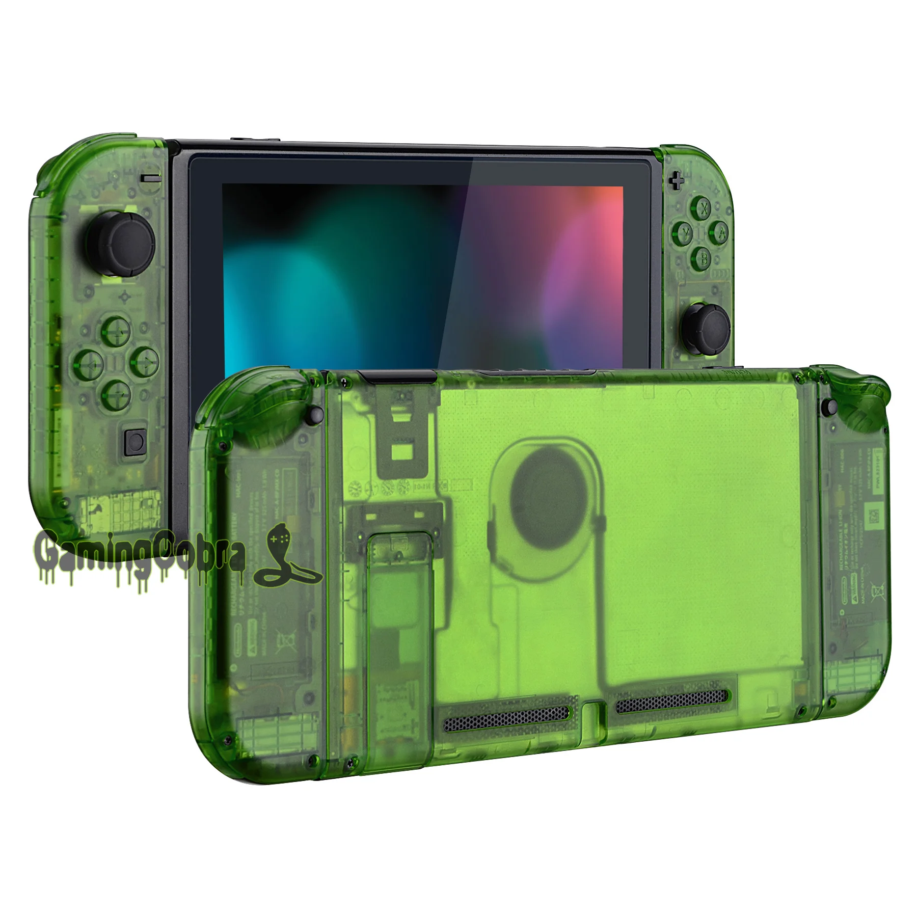 Traseira do Console Transparente com Escudo do Alojamento do Controlador com Botões para o Console do Interruptor de Nintendo Placa Interruptor Nintendo & Joy-con do de - Image 5