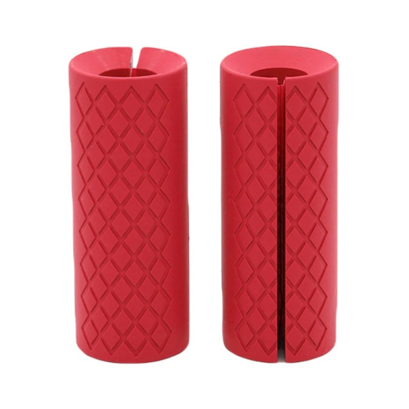 1 Pcs New Practical Thick Dumbbell Barbell Grips Durable Silicone Anti-Slip Gym Fitness Weightlifting Support Protect Handle Pad