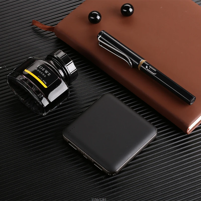 Nohon мини внешний аккумулятор 10000 мАч для iPhone 11, XR, XS, huawei, Xiaomi, samsung 2, USB внешний аккумулятор, портативная зарядка, 158 г, внешний аккумулятор - Цвет: 10000mAh Black