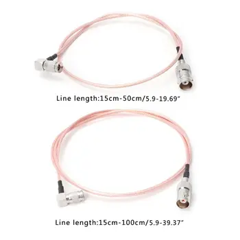 

DIN 1.0/2.3 Right Angle To BNC Female RG179 RF Coaxial Cable HD SDI 75ohm For Blackmagic HyperDeck Shuttle