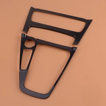 

Carbon Fiber Color A/C Controls Box Inner Gear Shift Panel Decorative Frame Cover Trim Fit For Ford Focus MK3 Accessories
