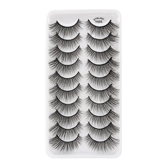 Pair 3D Mink Lashes Natural Eyelash Dramatic False Eyelashes Faux Cils Makeup Wholesale Fake Eyelash Extension maquiagem