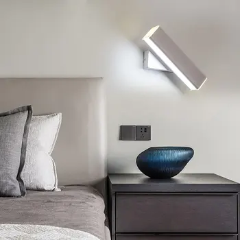 

LED Wall Lamp Nordic Rotatable Wall Light Mirror Light Modern Bedroom Living Room Stairs Bedside Wandlamp Aluminum Acryl 5W 10W
