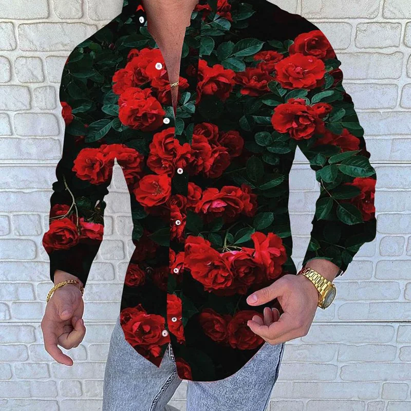 Casual Men Slim Fit Print Party Club Shirt Luxury Brand Printed Shirt 2021 Spring and Autumn Men Fashion Trend Long Sleeve Shirt Casual Men Slim Fit Print Party Club Shirt Luxury Brand Printed Shirt 2021 Spring and Autumn Men Fashion Trend Long Sleeve Shirt