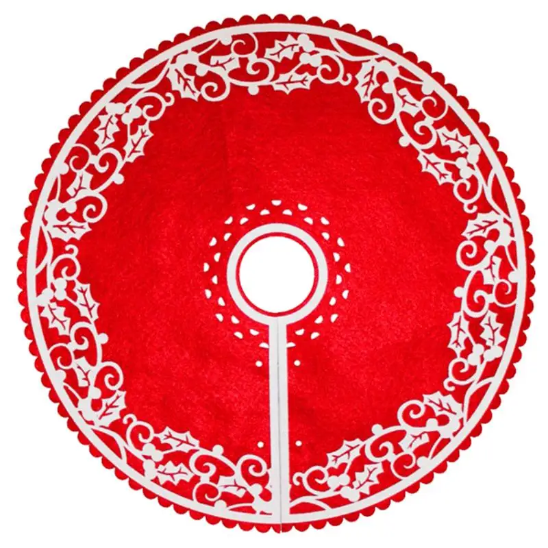 

1Pc 30cm Tree Skirt Durable Practical Creative Chic Tree Base Decoration Christmas Tree Decoration For Ball Party Prom