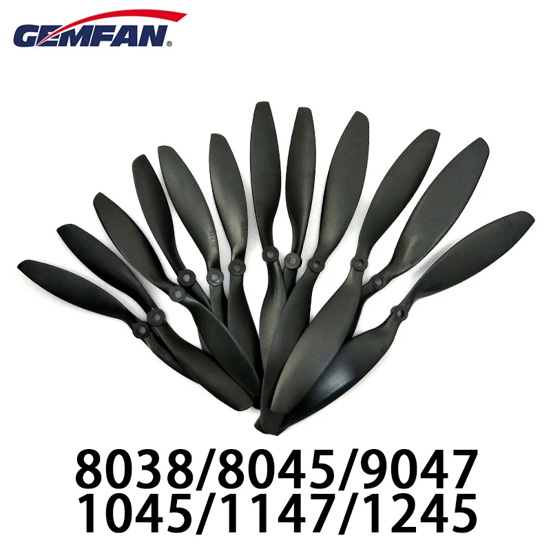 1 par gemfan cada tamanho carbono hélice de náilon cw/ccw lâmina prop epp para rc quadcopter multirotor peças reposição