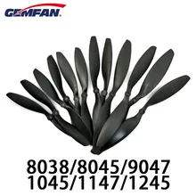 1 par gemfan cada tamanho carbono hélice de náilon cw/ccw lâmina prop epp para rc quadcopter multirotor peças reposição