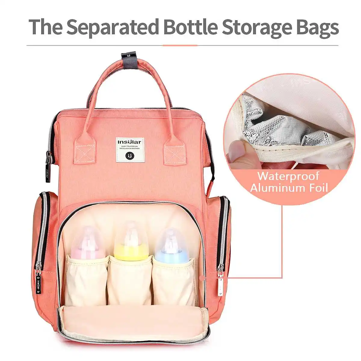 

Hot Fashion Mummy Bag Maternity Nappy Bag Large Capacity Nappy Bag Travel Backpack Nursing Bag for Baby Care Women's Backpack