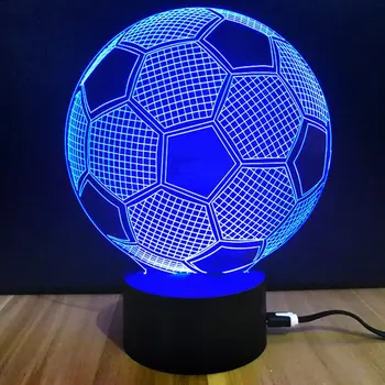 

Souvenir Gift Colorful Touch Switch Table Desk Light 3D Acrylic LED Night Light Lamp Acrylic Atmosphere Light for Football