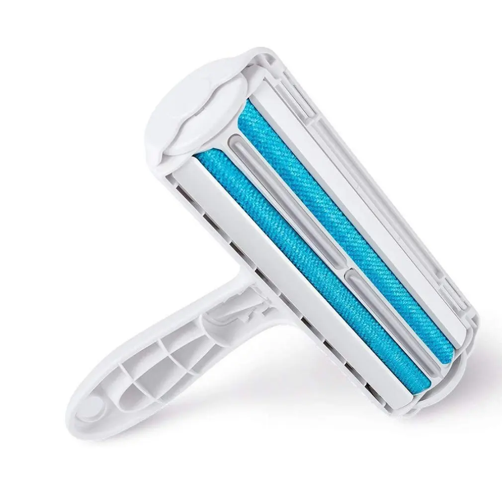 

2-Way Pet Hair Remover Roller Removing Dog Cat Hair from Furniture self-cleaning Lint Pet Hair Remover One Hand Operate