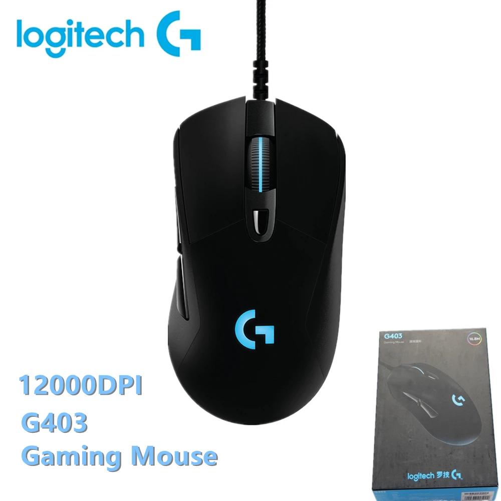 Logitech G403 G403 Hero Gaming Mouse 100dpi Wired Rgb Mouse With 32 Bit Arm Support Logitech G Hub For Windows Mac Chrome Mice Aliexpress