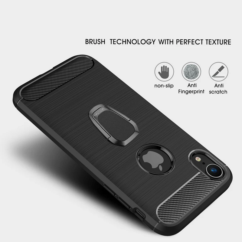 Роскошная кисть Чехол для iPhone 11 X XR XS Max 6 6S 7 8 Plus автомобильный магнитный держатель кольцо мягкий для samsung Note 9 8 S9 Plus A6 A8