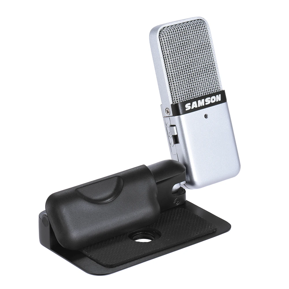 Samson Go Mic Портативный мини-микрофон с зажимом, конденсаторный микрофон с usb-кабелем, чехол для переноски компьютера