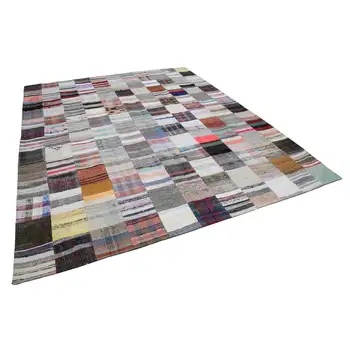 

278x348 Cm Multicolor Handmade Rugs Patchwork Rug-9x11 Ft