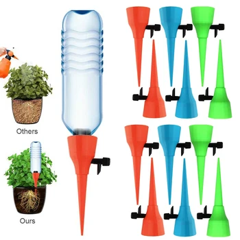 

Convenient Garden Watering Spike Plant Self-contained Drip Irrigation Kit Waterers Bottle Auto Drip Irrigation System Plant Tool