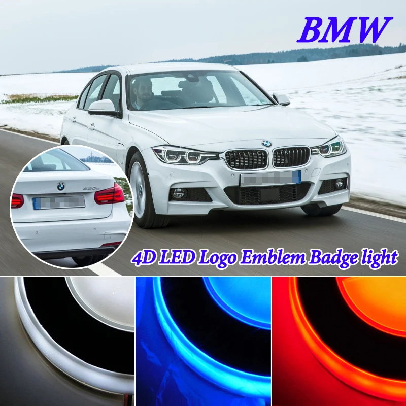 

8.2CMX 8.2CM 4D LED marker light for BMW E90 E46 E87 E60 X5 E70 X3 F25 E39 X6 E53 led logo badge logo light