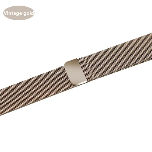 Vintage gold Ремешок для apple watch ремешок Миланская петля apple watch 5 4 3 ремешок 44 мм/40 мм iwatch ремешок 5 42 мм 38 мм pulseira ремешок для часов браслет - Цвет ремешка: Vintage gold