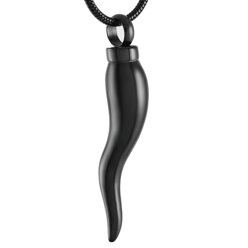 Ijd9225 Italian Horn Cremation Jewelry For Ashes Stainless Steel