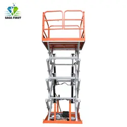 2 м устойчивое стационарное двойной scissor lift Таблица