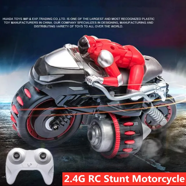 High Simulation Motorcycle 2.4G RC Stunt Motorbike RC Drift Car Vehical With Led Light 360 Degree Rotation 3D Flips  Shockproof 1
