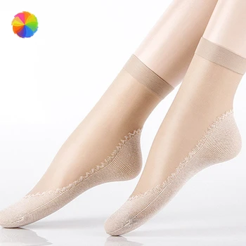 

5 Pair/Set Women Socks Summer Thin Short Socks Bottom Thick Socks Ankle Socks Wear-Resistant Socks XBFF