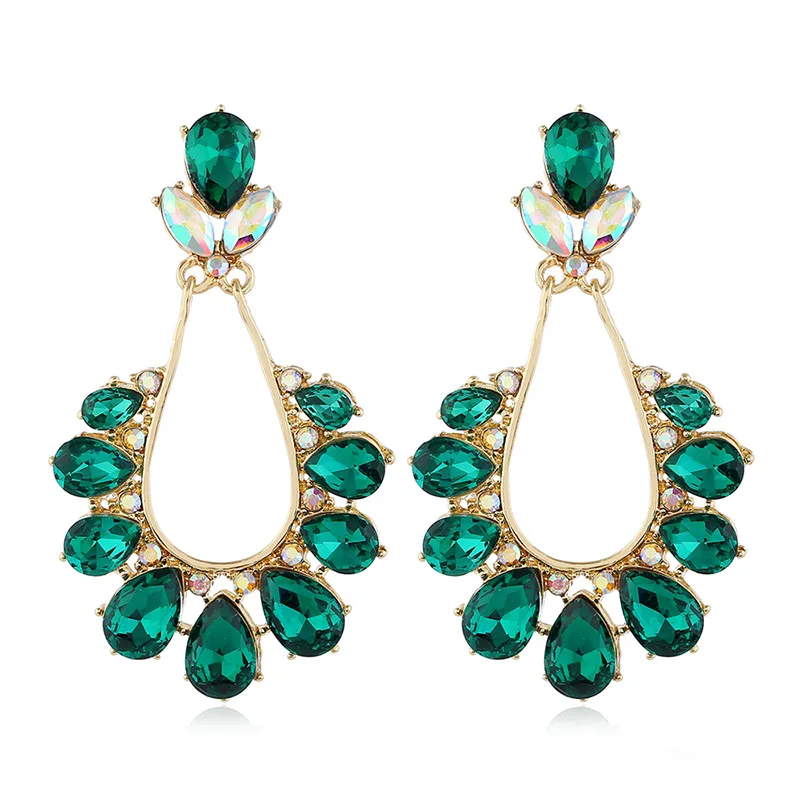 Classic Water Drop Shaped Cubic Zirconia Crystal Bridal Earrings Wedding Jewelry For Brides Bridesmaid | Украшения и аксессуары