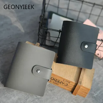 

Fashion Business Credit Card Holder Bags Leather Bank Card Bag 40-64 Cards Case ID Holders Card Keepers