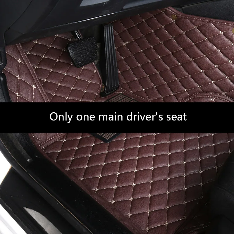 Полностью черный автомобильный коврик на заказ только для Toyota Vios corolla eiz Prius prado RAV4 Carola crown Land Cruiser Avalon модели автомобилей - Название цвета: main driving