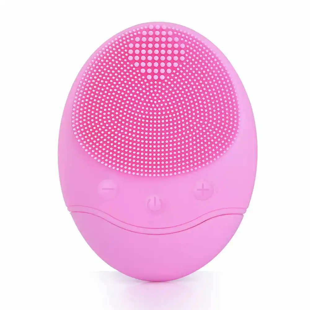 silicone face brush HailiCare электрическое очищающее средство для лица Вибрационный очиститель пор силиконовая Очищающая щетка Массажер для лица Вибрационный уход за кожей спа-массаж - Цвет: silicone face brush