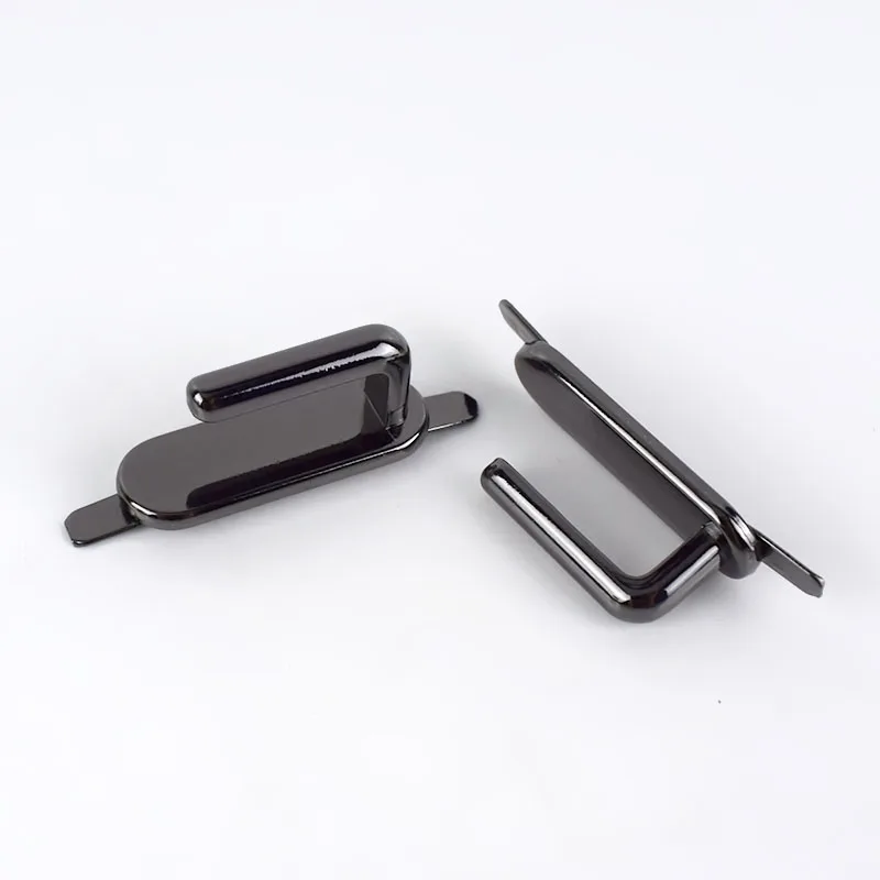 gunblack 5/10 шт. металлическая скобы для кошелька Модные Сумки из натуральной кожи Арка мостовой соединитель Вешалки материал для изготовления сумок, Ремни ремень DIY Изделия из кожи - Цвет: gunblack