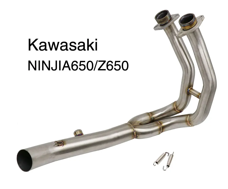 ZSDTRP для Kawasaki Ninja 650 Z650 выхлопная труба мотоцикла модифицированный глушитель Передняя средняя Соединительная труба