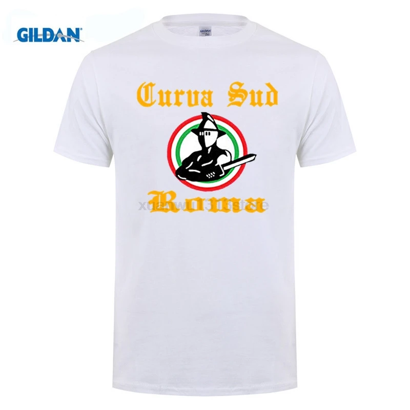 КАК Roma Curva Sud рубашка Ultras Romani Fanatics Hooligans футболист кальцио Футболка мужская